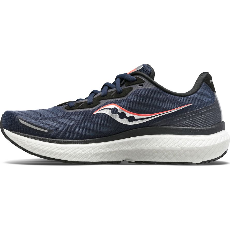 Saucony Triumph 19 Løpesko Dame Marineblå Sølv | Norge-784291