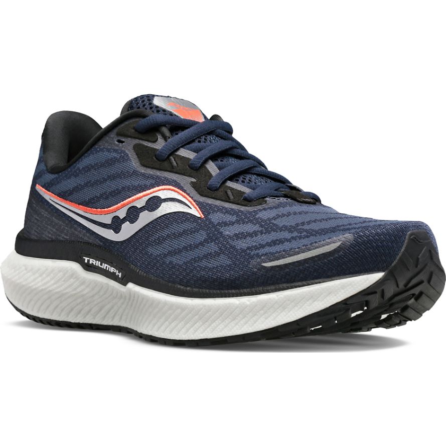 Saucony Triumph 19 Løpesko Dame Marineblå Sølv | Norge-784291